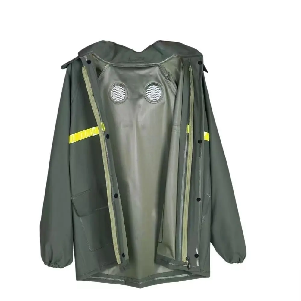 Stormproof Waterproof Motorcycle Rain Suit Men Women Heavy Duty Split Rain Jacket Pants Delivery Rider Outdoor Rain Gear