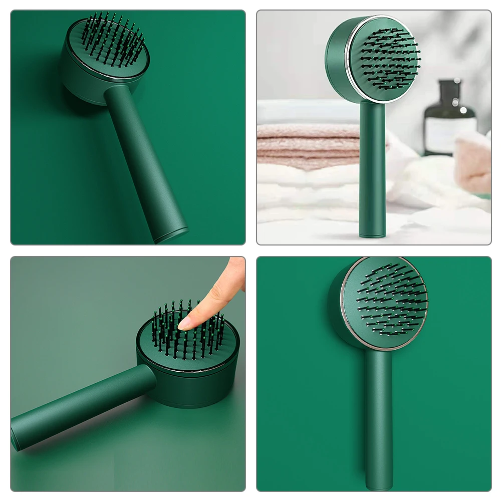 

Household Scalp Massage Comb Plastic Paddle Hair Brush Detangling Brush for Women Wet Dry Hair Split Ends