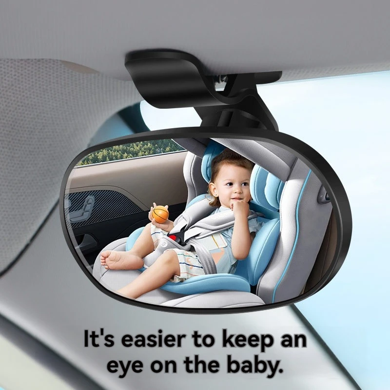 Car Baby Mirrors Interior Dashboard Suction Windshield Sun Visor Plate Clips Mirror Safety Rearview Mirrors Baby Kids Monitor