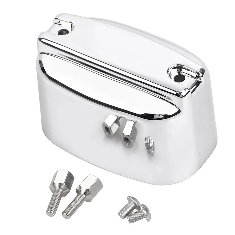 

AS-1 PCS Rear Brake Master Cylinder Cover Chrome Silver ABS For Touring Electra Glide 99-2007