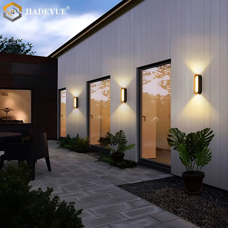 Outdoor cabeça dupla LED lâmpada de parede, simples impermeável, lâmpada de lavar, Villa pátio, Spotlight bidirecional, 110V, 220V