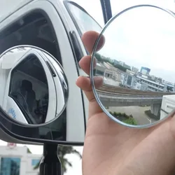1pc Car Side Mirrors Rearview Blind Spot Mirror Convex Wide Angle Rear View Auxiliary Wide-angle Truck Round 55m 75mm 95mm