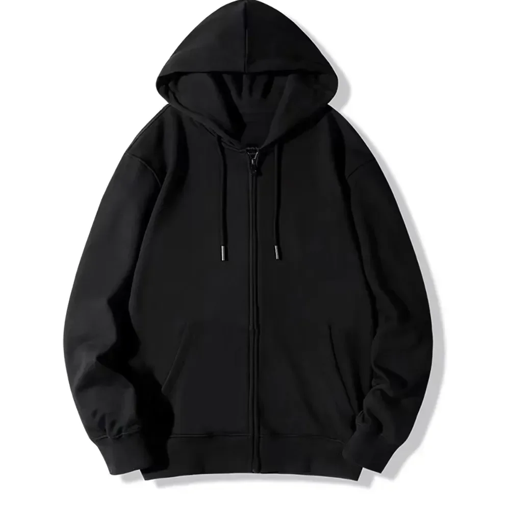 

Zip Up Hoodies Autumn Hooded Sweatshirts 2025 New Women/Men Hoodie Cardigan Solid Color Jacket Classical Casual Coat Clothing