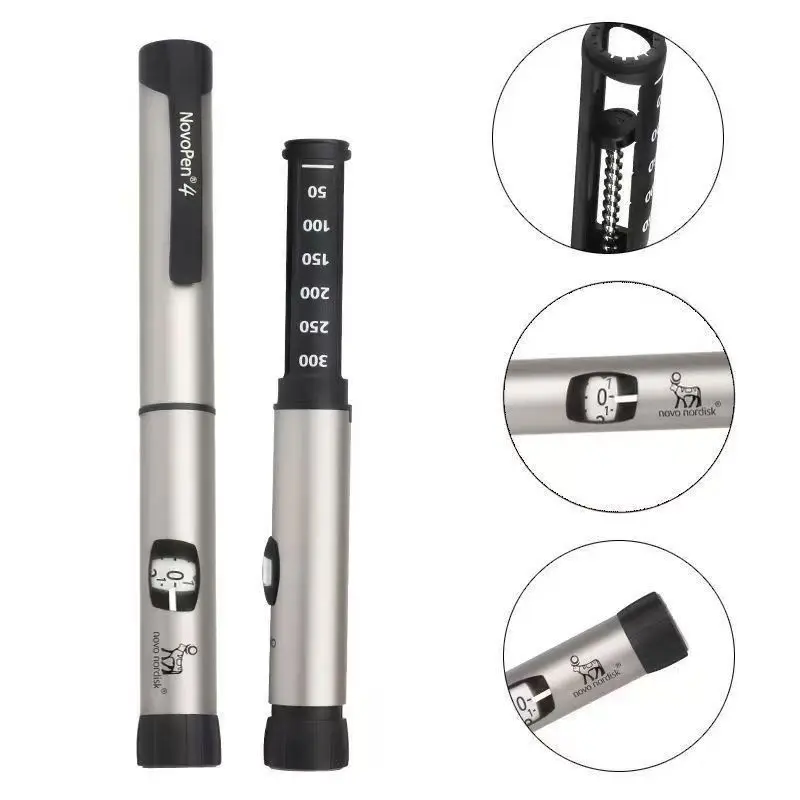 قلم نوفو نورديسك 4 أنسولين، حقنة الأنسولين للصحة المنزلية قلم نوفو نورديسك 4 قلم حقن ذاكرة الجلوكوز في الدم 3 مل