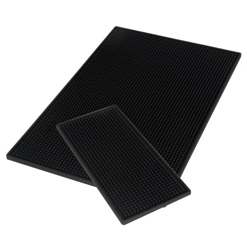 Non-Slip Bar Mat Rubber Bar Service Spill Mat Rubber Runner Glass Drip Tray Beer Drink Rail Bars Service Mat