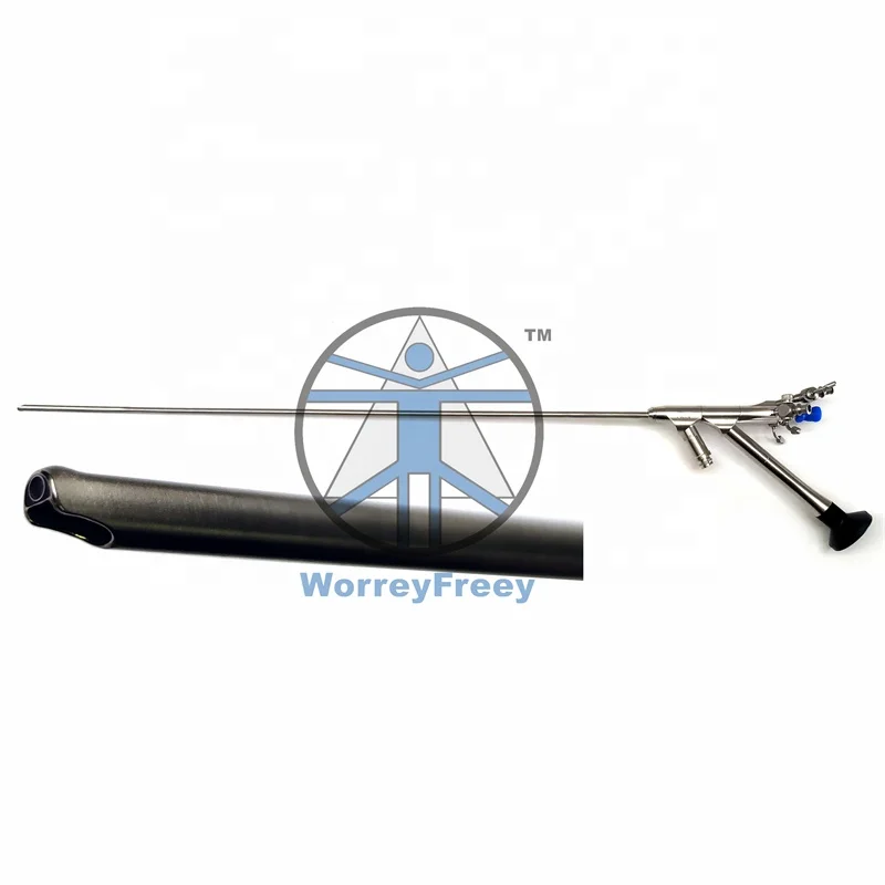 Urological stainless steel ureteroscopy set ureterorenoscope urology endoscope 7.5/12.5Fr*430mm ureteroscope