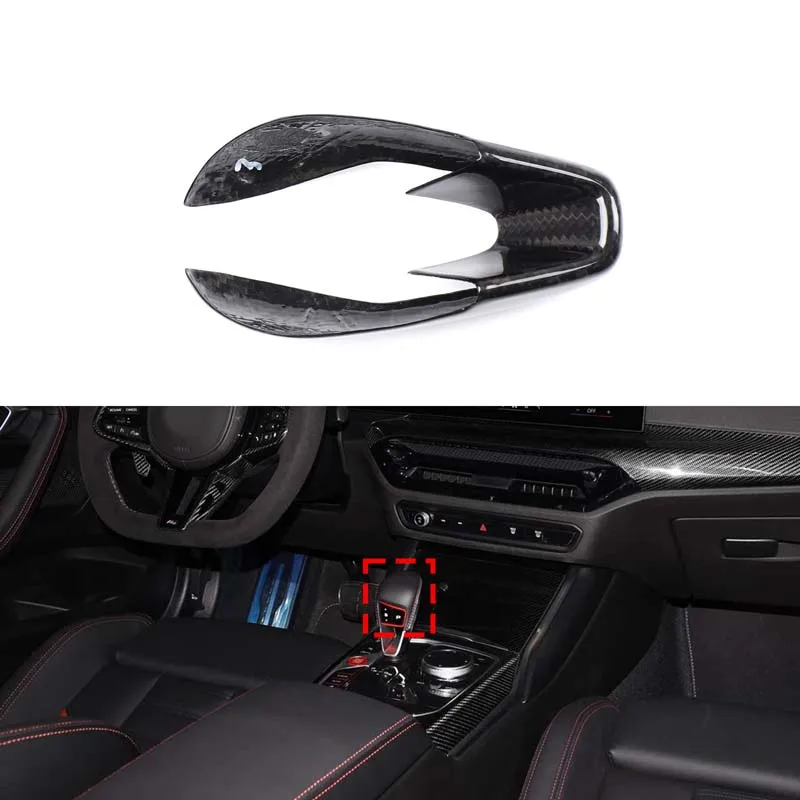 

Real Carbon Fiber For BMW M2 M3 M4 M8 X3M X4M X5M X6M 2021-2025 Car center control gear head cover sticker Car accessories