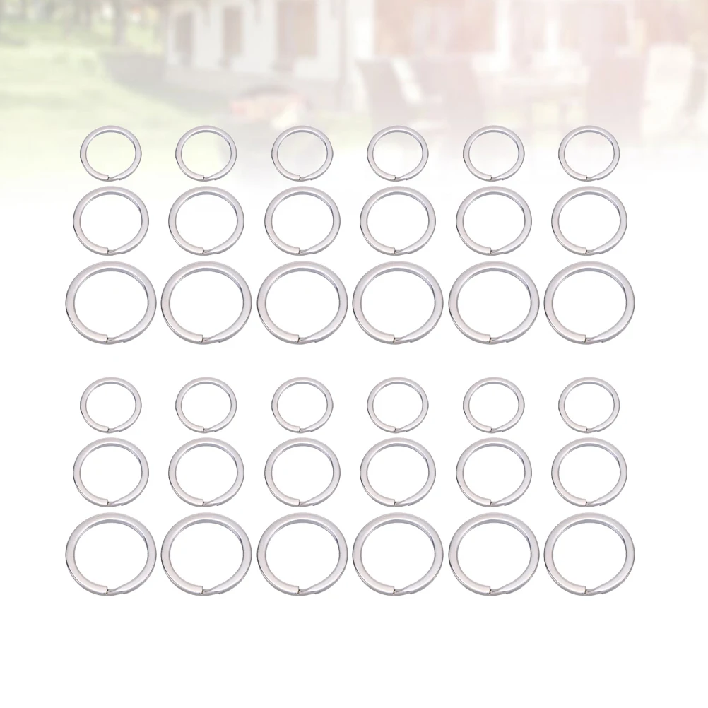 

150 PCS Key Chain Nickel Plated Ring Round The Circle Keychain Connector Silver Split
