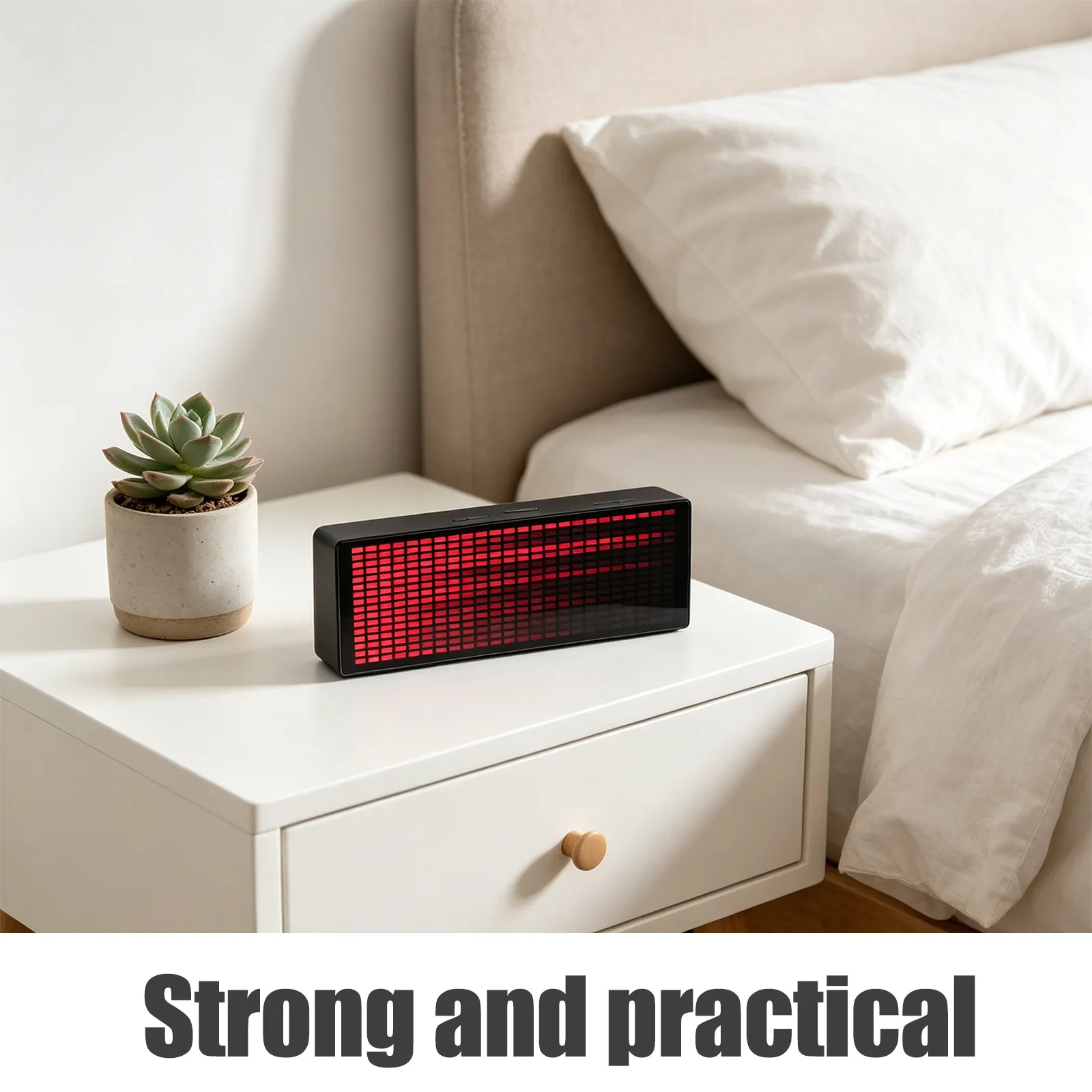 rgb-music-rhythm-digital-clock-for-desk-led-spectrum-visualizer-384-leds-1624-rhythm-levels-sound-activated-tabletop-alarm-clock