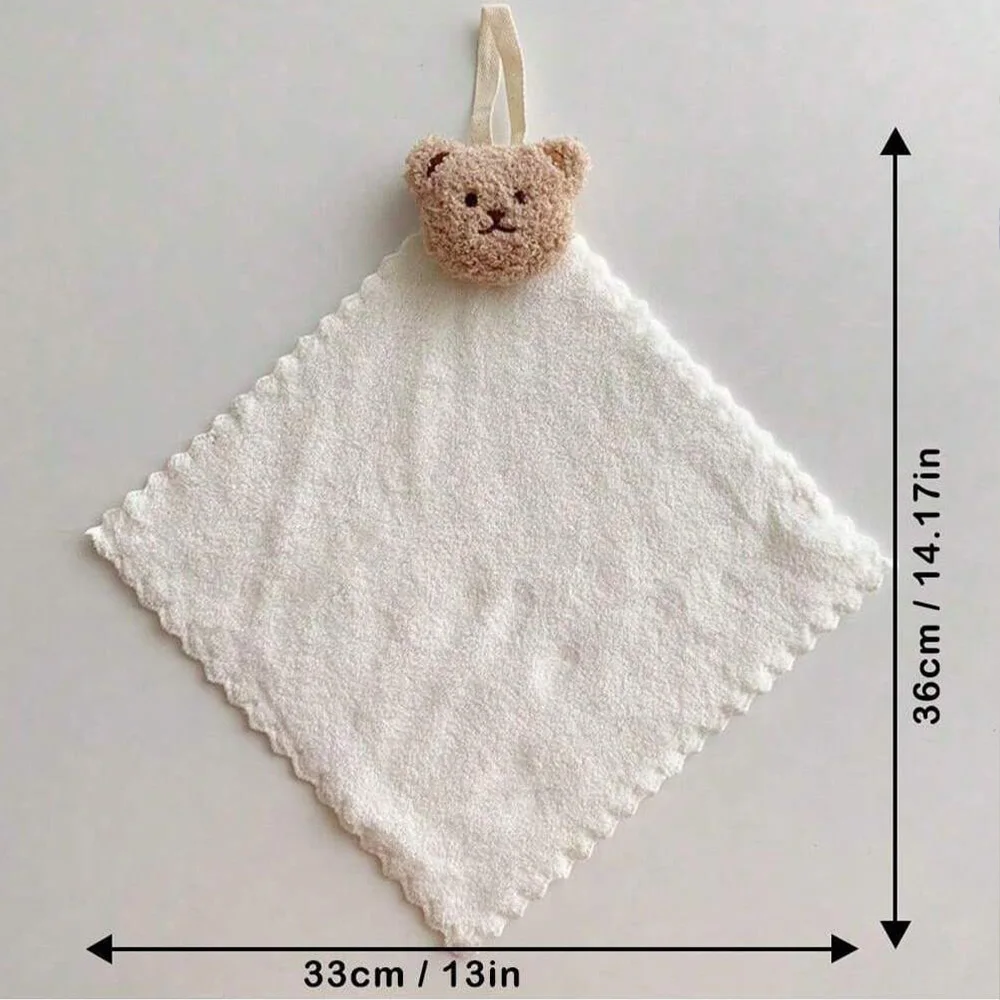 Cute Hand Towels for Kids,Baby Fingertip Towels,Quick-Dry Water Absorption Hanging Washing Towel Kids Kitchen Bathroom Towels