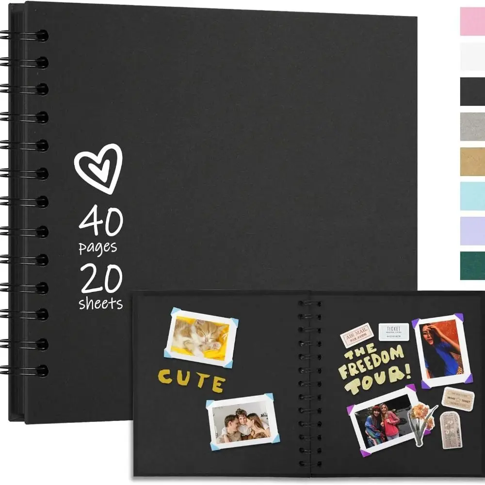 DIY Handmade Kraft Paper Scrapbook Graffiti Simple Commemorative Album Creative Multifunction Card Book Wedding Photo