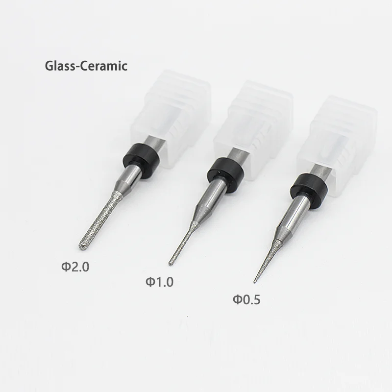 Dental Cutter Milling Burs for Qi RunCAD/CAM Glass Ceramic Tungsten Carbide Made lithium disilicate