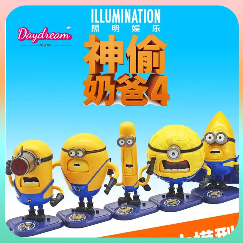 13cm Minion Figurka Anime Dave Figurka Mel Tim Figurka akcji Śliczna statuetka Big Eye Zabawki kolekcjonerskie Prezent dla dzieci Dekoracja