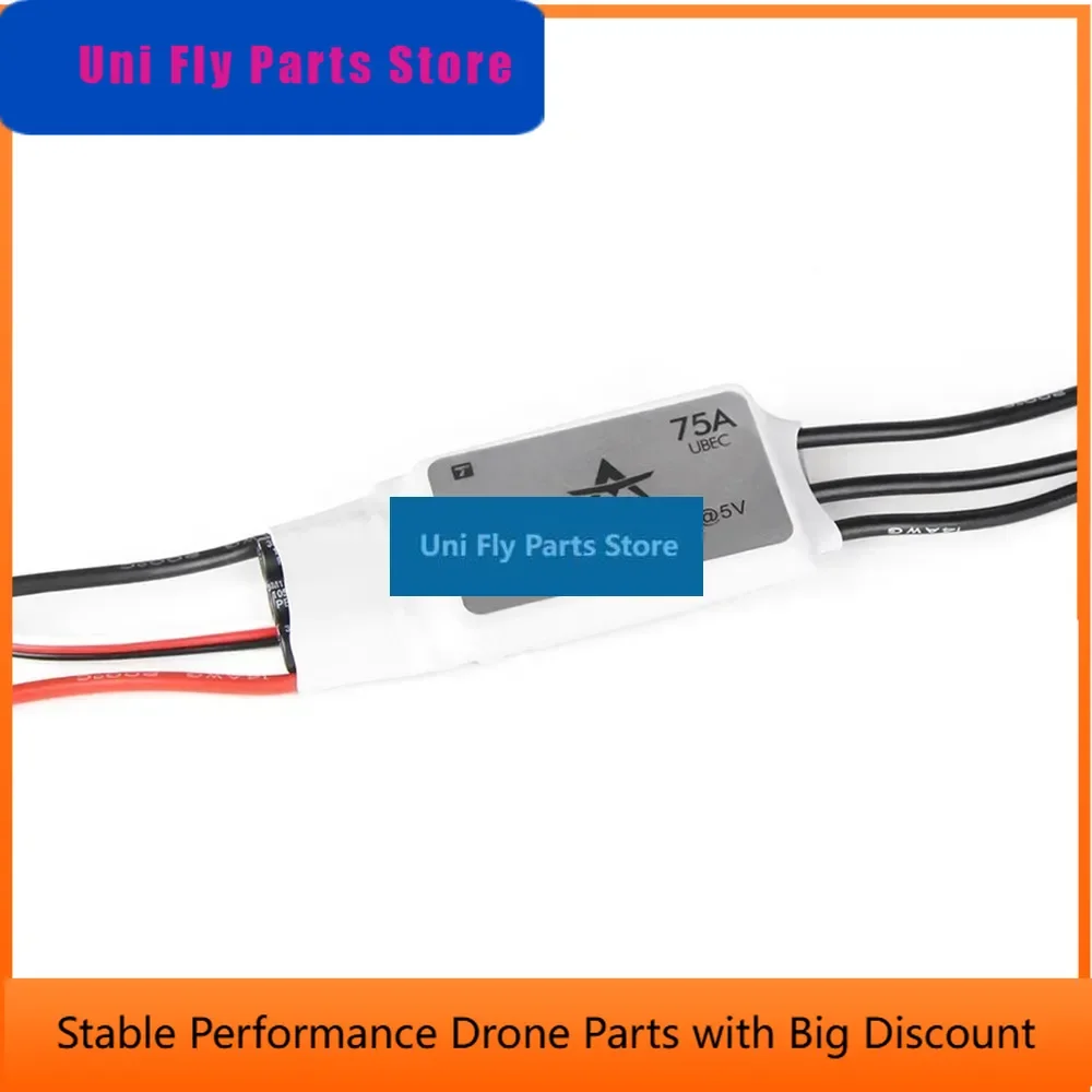 UniFlyT-MOTOR AT 75A 2-6S ESC 5V 5A UBEC For RC Fixed-wing Airplane Car Parts