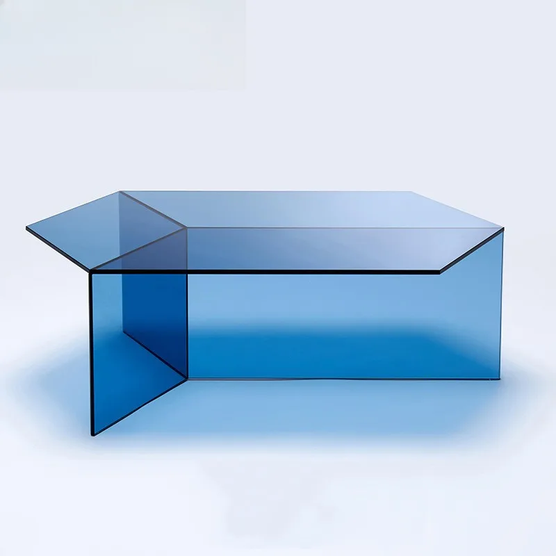 Acrylic coffee table Nordic Internet celebrity modern hexagonal table
