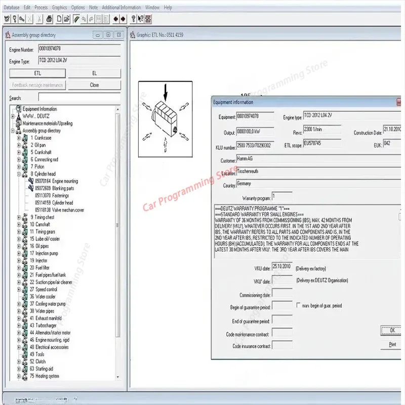 2026 hot selling newest 2012 Deutz Serpic Electronic Parts Catalogue for Deutz engines Deutz EPC