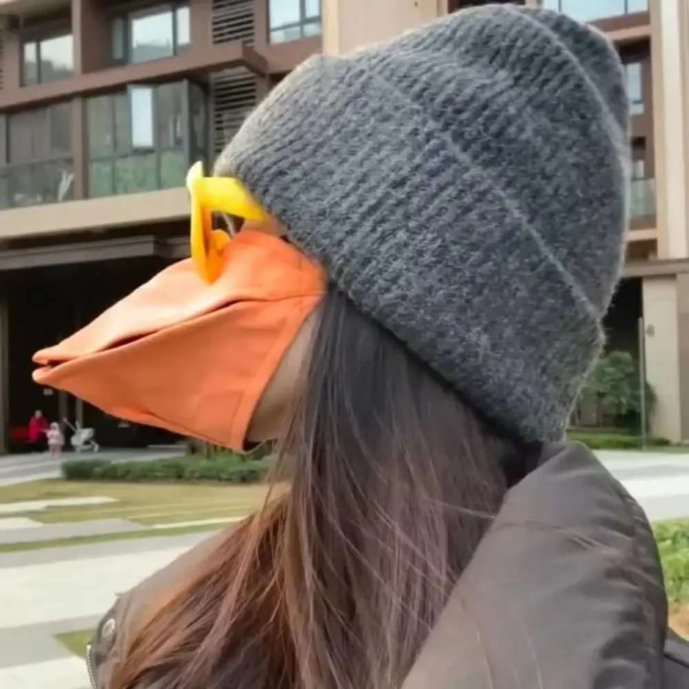 Beweegbaar 3D Dierenmasker Ademend Nieuwigheid Grappig Dierenmondmasker Comfortabel Vogel/Wolf/Hond/Eendenbek Vormige Vogelsnavel Gezichtsbedekking