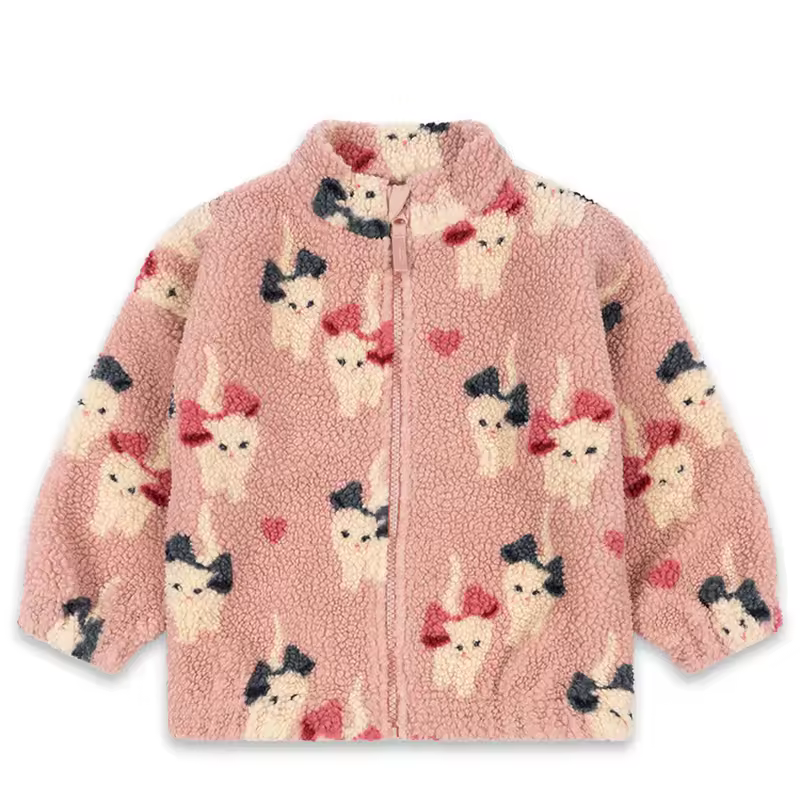 2026 KS Brand Winter Baby Girls Boys Lambswool Cherry Jackets Kids Clothes Boys Sequin Cartoon Outerwear Children's Coats 1-9Yrs - Image 17