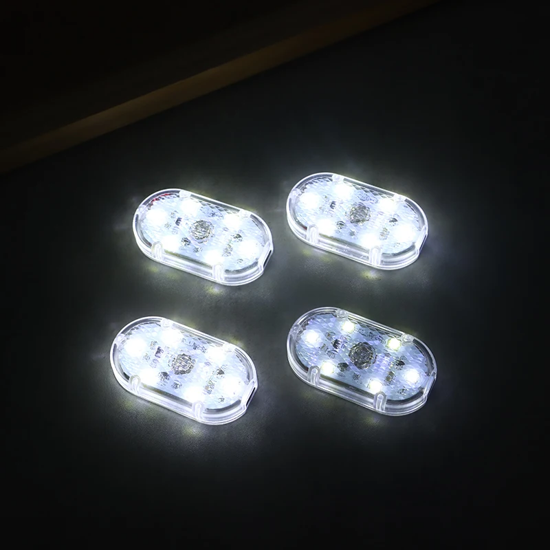 Luz Led magnética táctil para techo de coche, iluminación Interior para Camper, iluminación LED activada por USB, 2 piezas