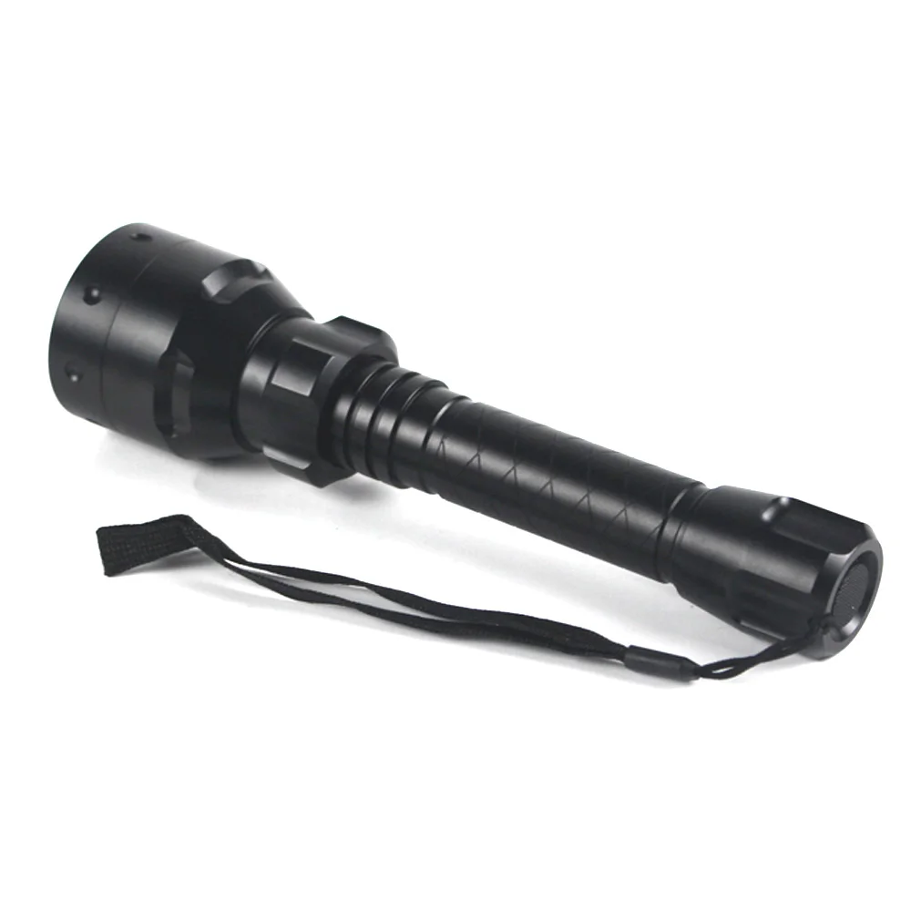 500 Yards Tactical Zoomable Focus Hunting Flashlight Red/Green/White 1 Mode lamp +Rifle Scope Mount+Switch+18650+USB Charger