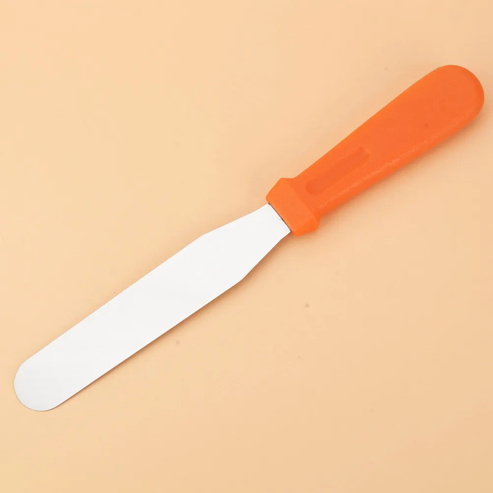7.9 Inch Stainless Steel Cake Icing Spatula with Curved Edge for Spreading Jam Decoration and Mold Release Pastry