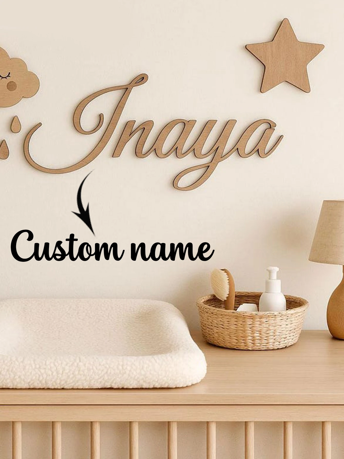 Custom Wooden Name Sign Matte  - đánh giá và giá Baby Nursery Keepsake