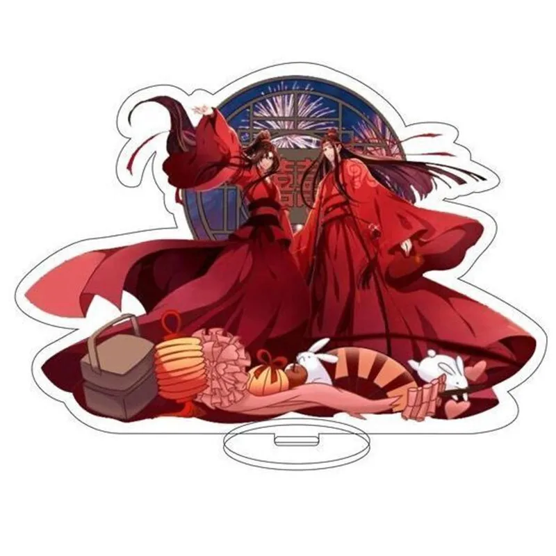 Mo Dao Zu Shi Cute Acrylic Stand Figure Grandmaster of Demonic Cultivation Lan Wangji Wei Wuxian Cosplay Cartoon Desk Decor Gift