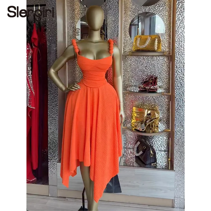 

Slergiri Skirt Sets Women Fashion New 2026 Summer Backless Lace-up Camisole Top + Irregular Long Skirts Vacation 2 Piece Set