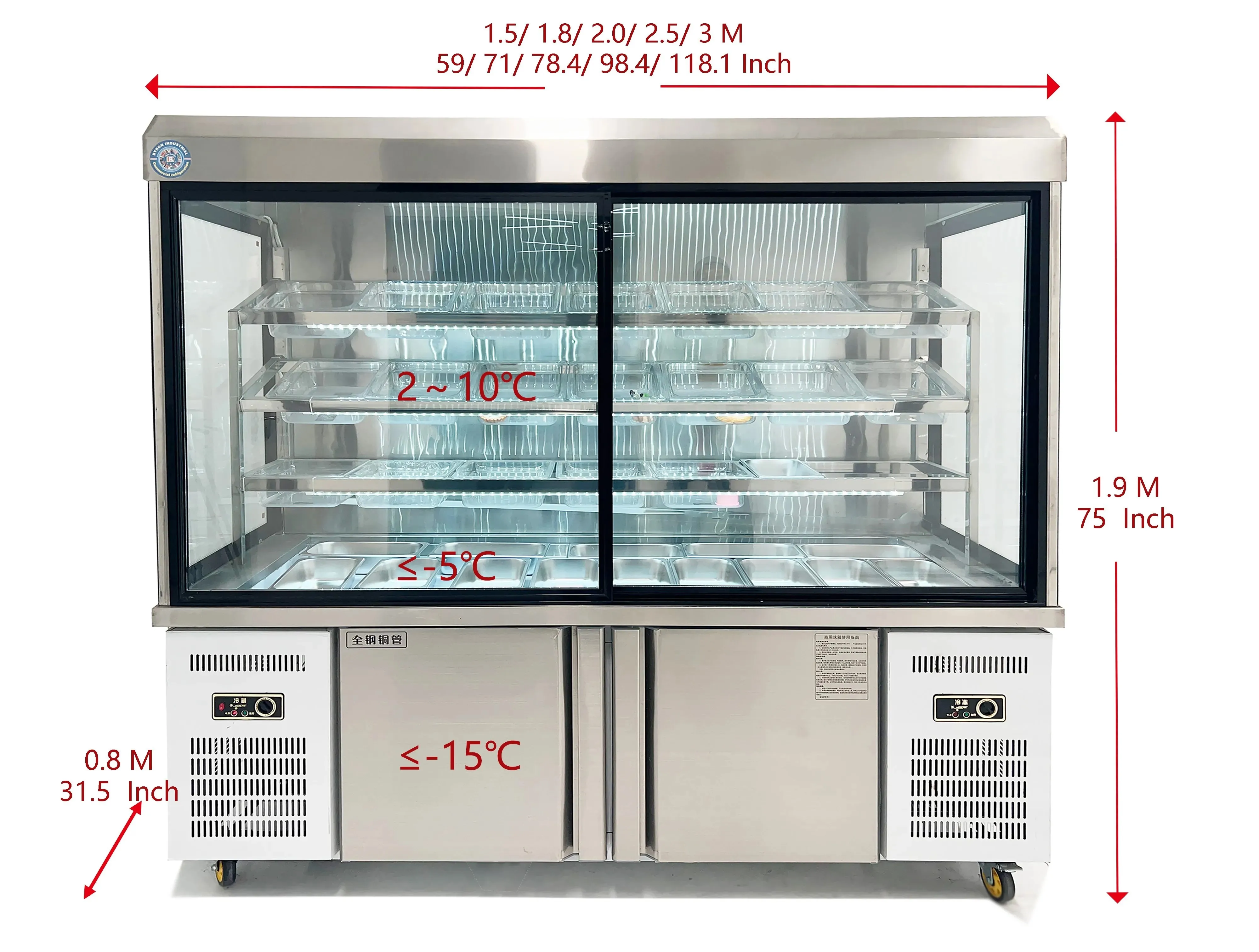 Wholesale Malatang Vegetable Fresh-keeping Display Cabinet 1300L Refrigerated Fresh-keeping Display Cabinet