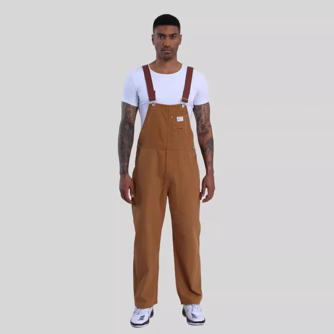 Vintage Jeans Overalls Mens Jumpsuit Cargo Work Pants Baggy Bib Contrast Stitch Denim Overalls Stitch Trousers