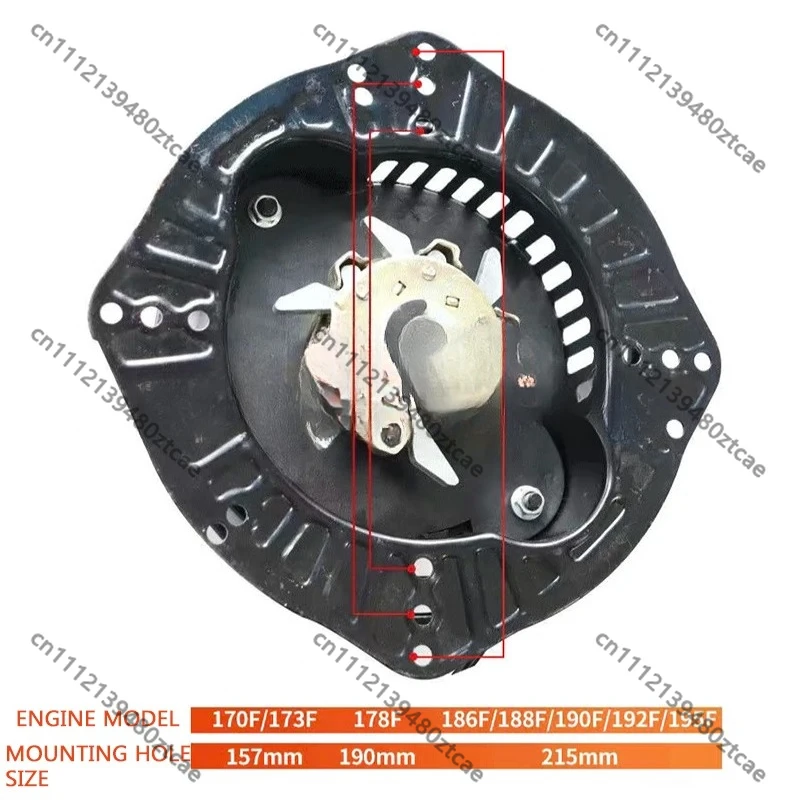 Pull-Free Hand Crank Starter, Universal ManualStarting Tool for Diesel Engine, Micro illage Machine and Generator, Labor Saving