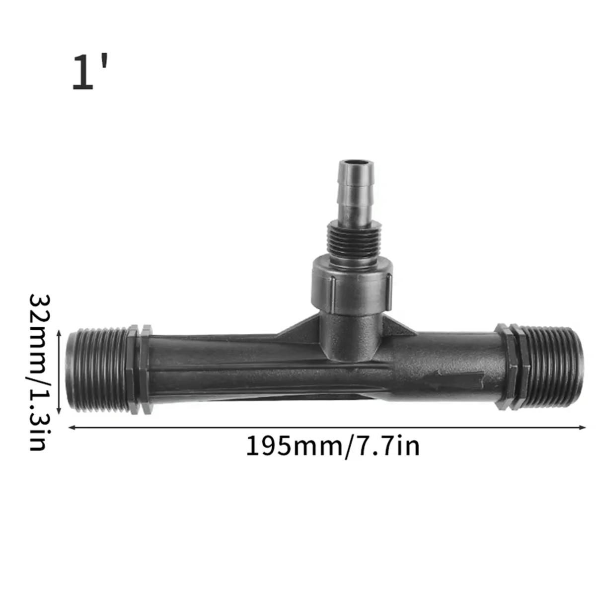 Y17A 1/2 Inch 3/4 Inch 1 Inch Venturi Ejector Male Thread Automatic Venturi Mixer Agriculture Drip Irrigation Device