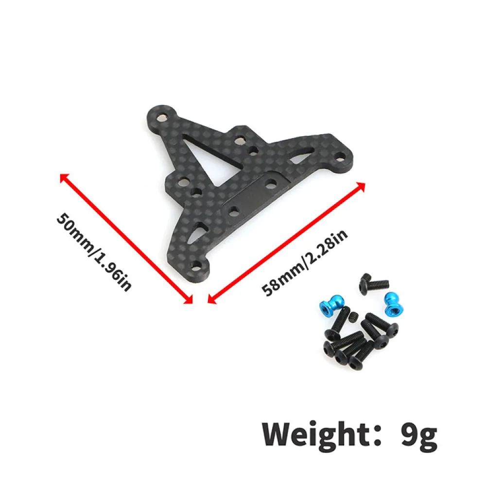 Frente Gearbox Mount Set para RC Car, 1:10 Modelo, TAMIYA XV01 Peças, Acessórios do carro, Fibra De Carbono Frente Gearbox Mount Kit, LY28