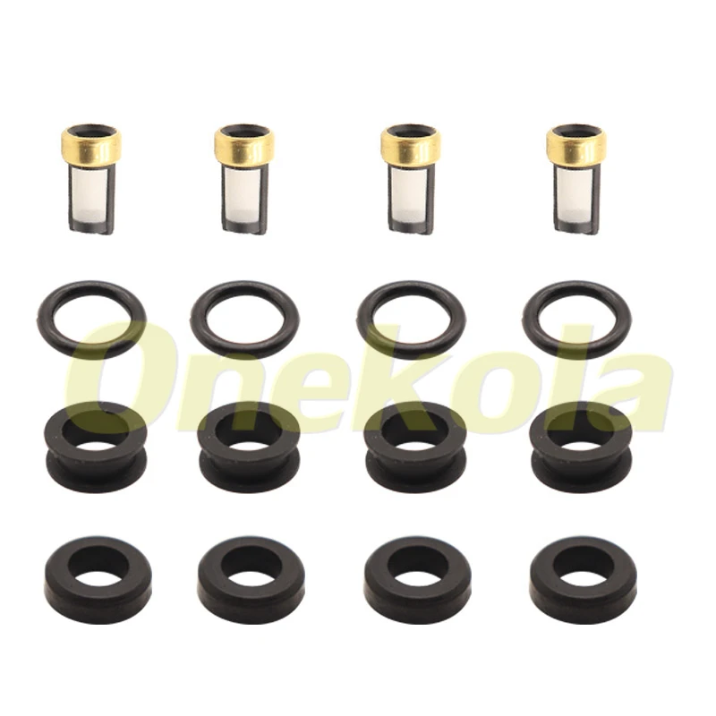 Fuel Injector Seal O-Ring Kit Seals Filters for Mitsubishi Lancer 2.0L Galant CDH240 69J-13761-00-00 MR507252