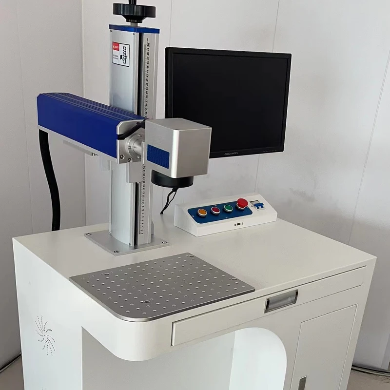 

LY Desktop Laser Marking Machine 20W 30W 50W Portable Mini Ultraviolet Ray Purple Cold Light UV 3W CO2 Metal Pipe 30W