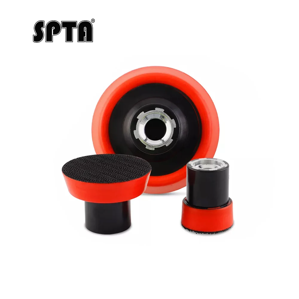 

SPTA 1/2/3 дюйма, красная опорная пластина с мягкими краями для роторной полировщика, клейкая задняя пластина с крючком и петлей