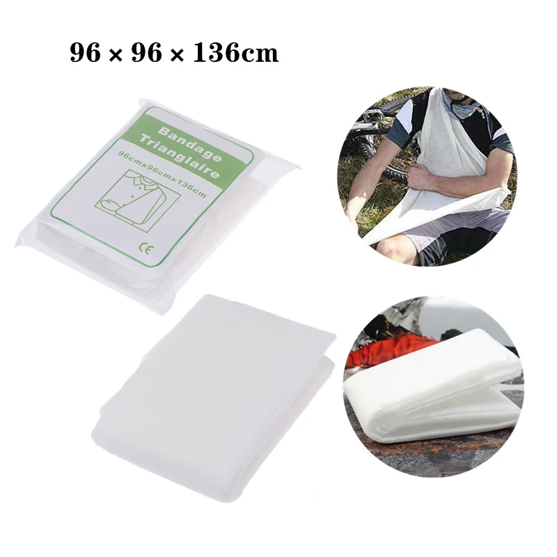 1Bag Medical Triangular Bandag Fracture Fixation Emergency Bandage First Aid Gauze Triangle Bandage