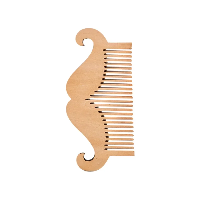 Wooden Beard Comb Mustache Hair Brush for Men Fine Coarse Teeth Perfect Beard Balms Essential Oils Combs Hair comb