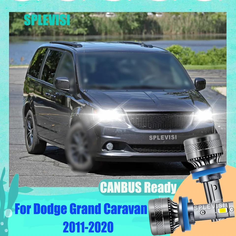 

Автомобильные светодиодные фары с длительным сроком службы 6000K 200 Вт, лампы IP68 для Dodge Grand Caravan 2011 2012 2013 2014 2015 2016 2017 2018 2019 2020