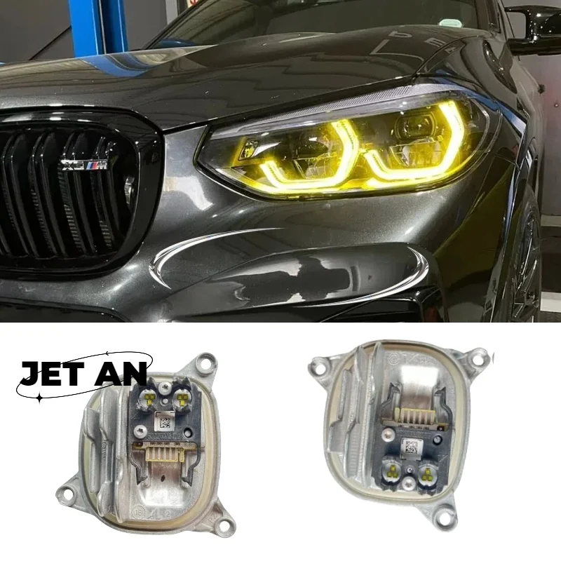 

Lemon Yellow DRL LED Modules For BMW G01 X3 G02 X4 F97 X3M F98 X4M CSL Daytime Running Lights Adaptive LED Angel Eyes 7466107