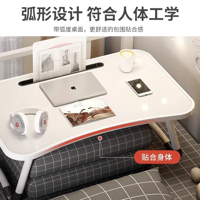 Bed Small Table Student Bed Study Table Dormitory Desk Bed Computer Lazy Bay Window Foldable