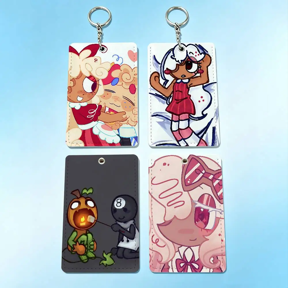 

Ginger Blot Goob D-Dandys World Card Holder Men And Womenn Universal Antirust Keychain Learther Access Drop Key Tag Ring