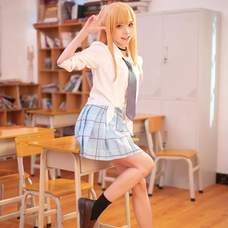 Marin Kitagawa Cosplay My Dress Up Darling Costume JK School Uniform Skirt Outfits Halloween Carnival Suit MN8