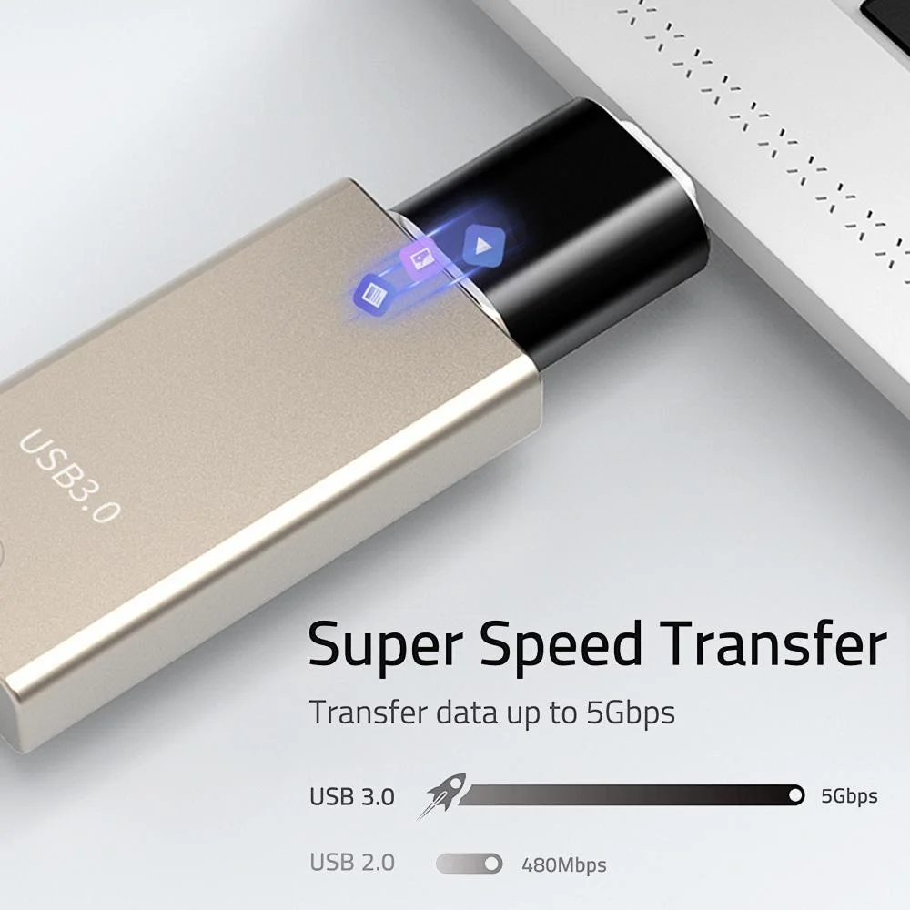 محول USB C إلى USB 3 0 محول OTG من النوع C إلى محول USB نقل بيانات عالي السرعة متوافق مع الهاتف الذكي والكمبيوتر اللوحي والكمبيوتر المحمول #4