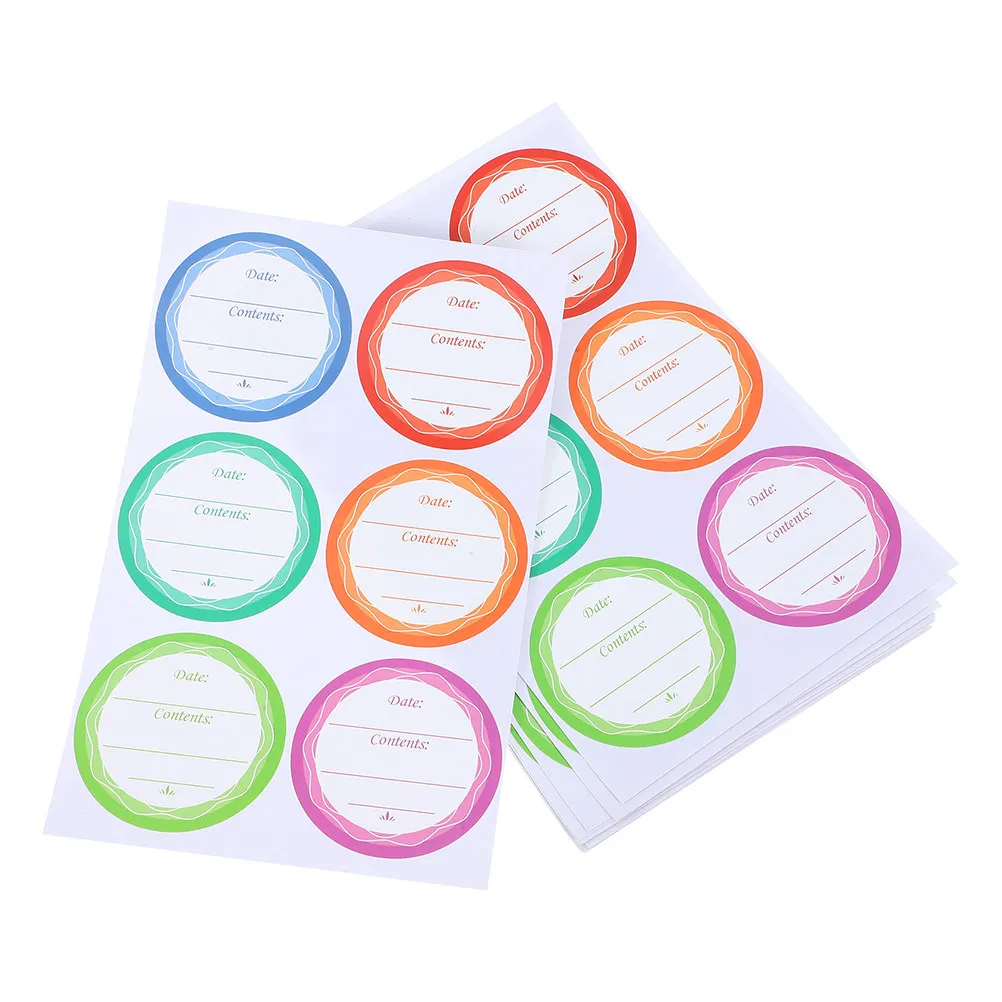 

10 Sheets Waterproof Oil Resistant Removable Jar Labels for Canning Jars Glass Bottles Pantry Containers Food Storage Date