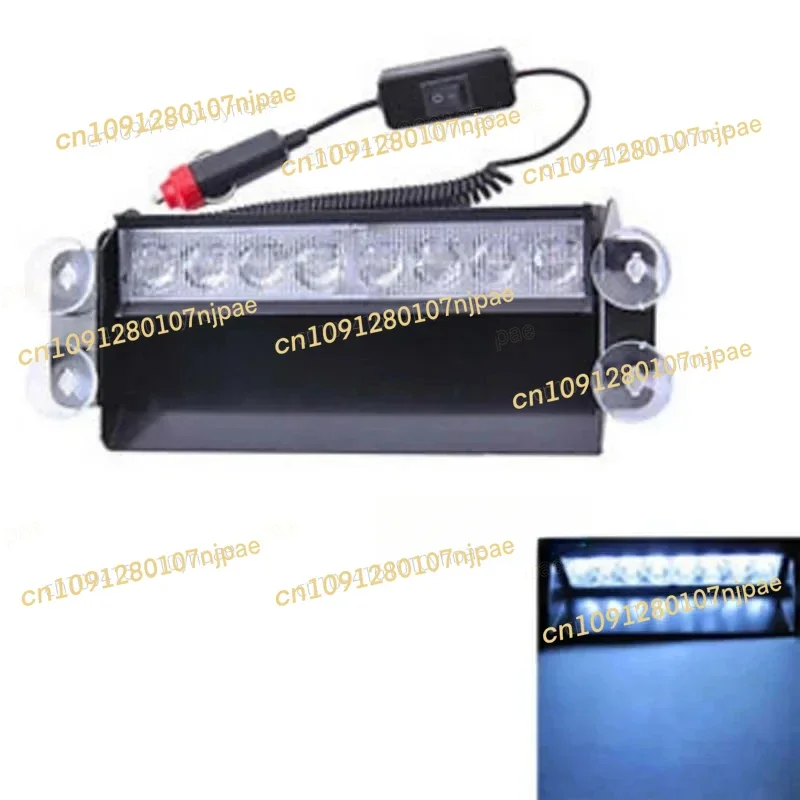 

Hot Sale 20Pcs/Lot 12V Auto 8 LED Police Strobe Light Blue Dash Emergency Flashing Warning Lamp 3 Flash Fog Lights For Car Truck