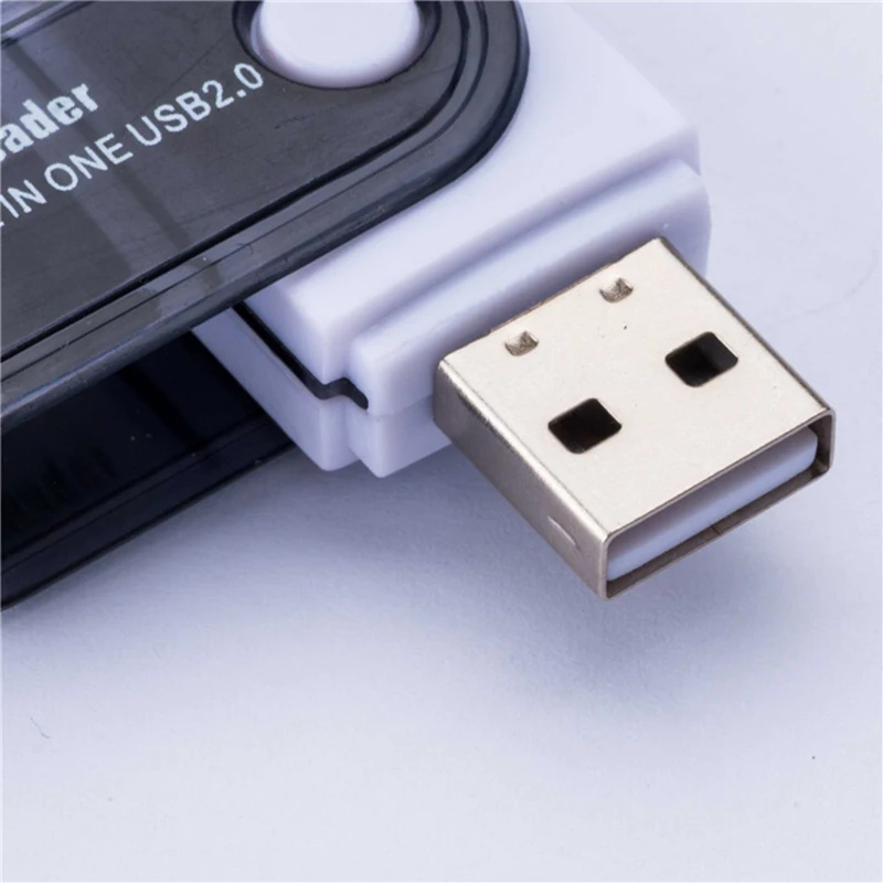 Lector de tarjetas de memoria USB 4 en 1, adaptador de tarjetas USB 2,0 a SD, Micro SD, TF, MS, M2, para ordenador, teléfono móvil Android