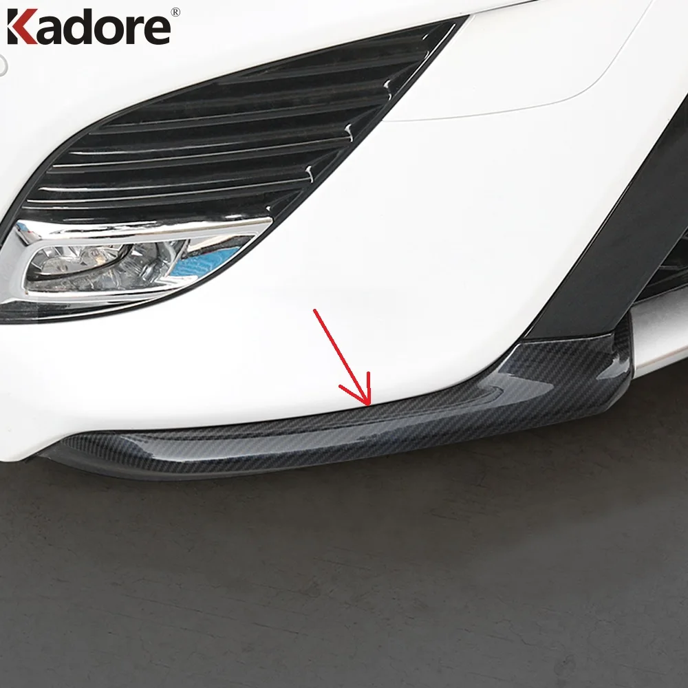 For Toyota Camry 70 SE XSE 2018 2019 2020 Carbon Fiber Car Front Bottom Bumper Corner Cover Trim Molding Strip Accessories
