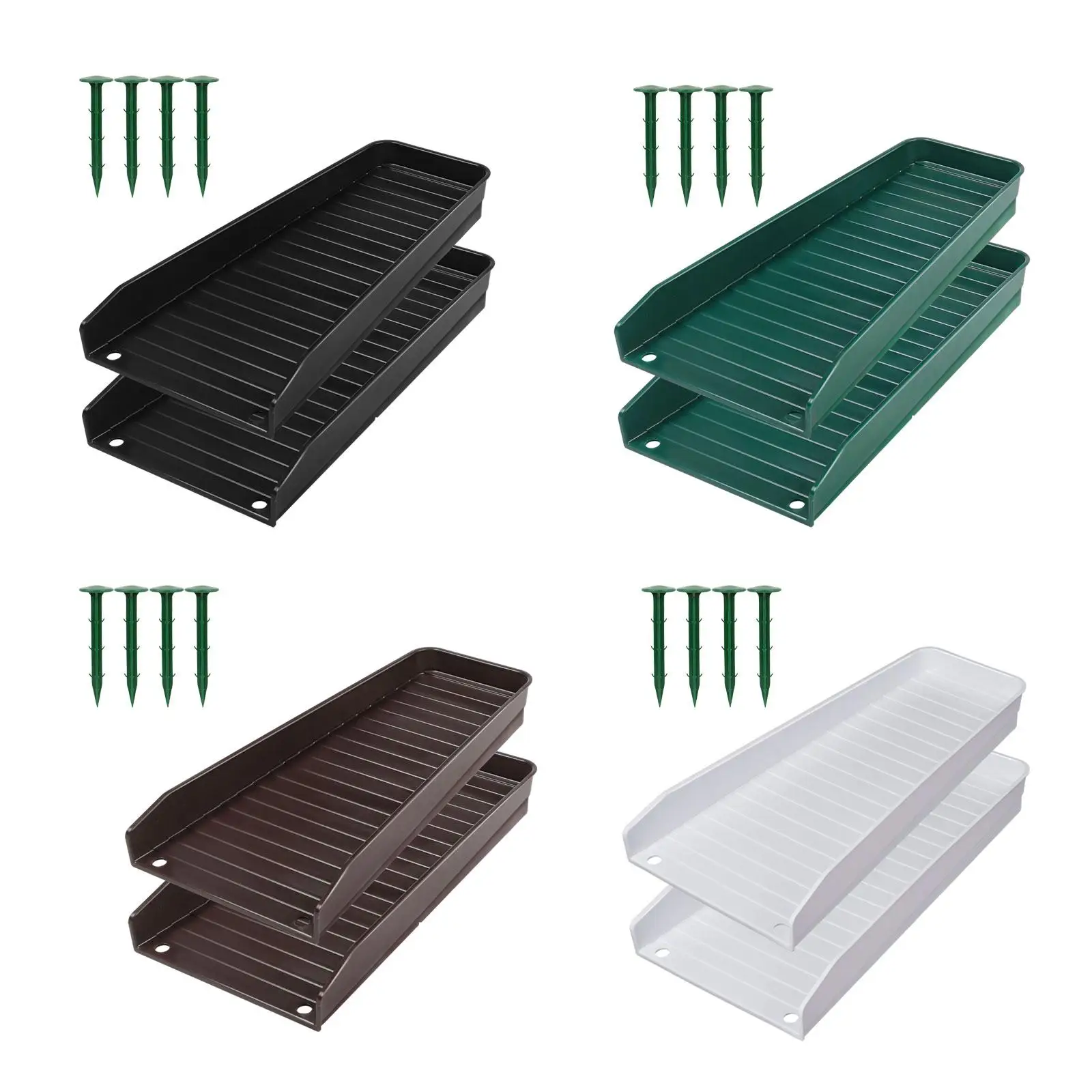 Downspout Splash Block Water Drainage Splash Block Universal Water Diverter Gutter Downspout Extensions for Yard Garden Tidying