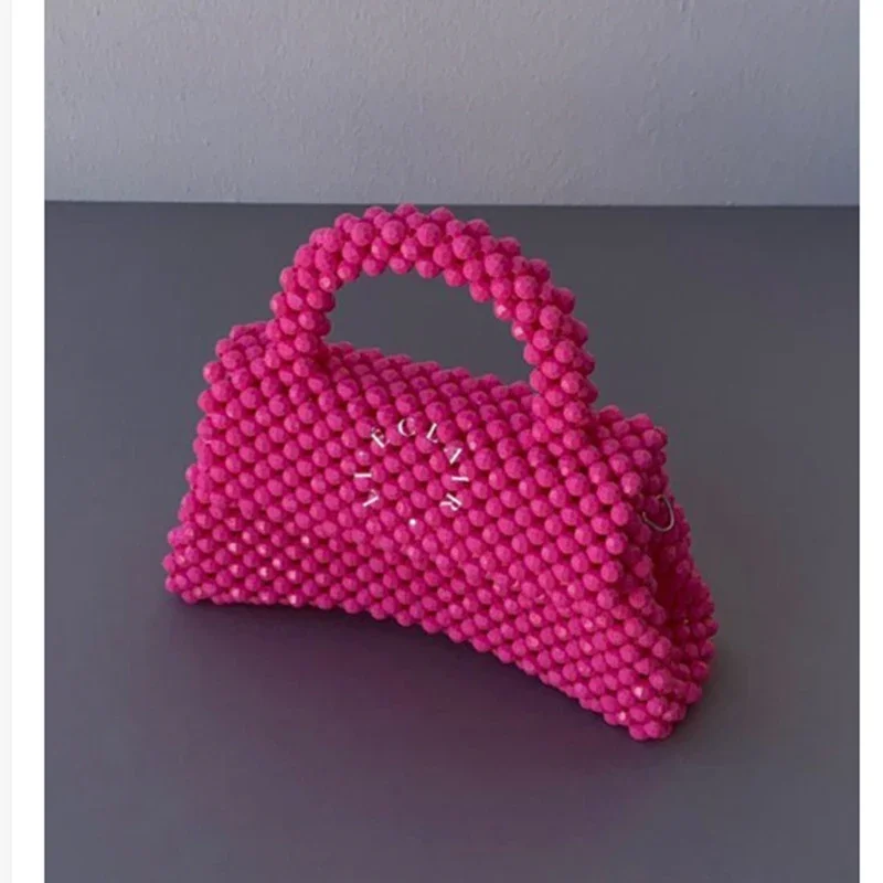 

Высококачественная вечерние банкетная сумка с новыми индивидуальными цветами, расшитая бисером женская сумка ручной работы, 2024, популярная модная сумка через плечо